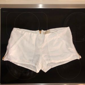100% Capri linen short shorts (xxs)